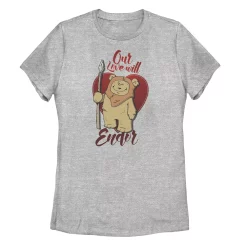 Juniors' Star Wars Ewok Our Love Will Endor Portrait Tee