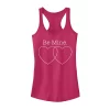 Juniors' Valentine's Day Be Mine Two Hearts Tank Top