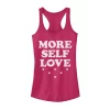 Juniors' More Self Love Hearts Tank Top