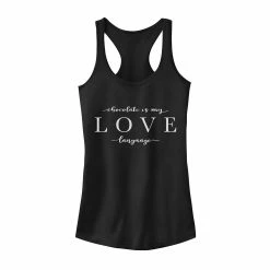 Juniors' Chocolate Is My Love Language Tank Top