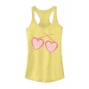 Juniors' Heart Shaped Sunglasses Sketch Tank Top