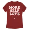 Juniors' More Self Love Hearts Tee