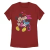 Disney's Mickey & Minnie Mouse Juniors' Smooch Portrait Graphic Tee