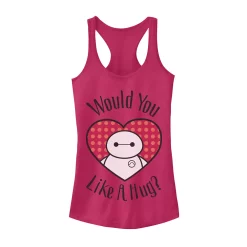 Disney's Big Hero 6 Juniors' Baymax Would You Like A Hug Graphic Tank