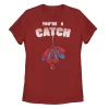 Juniors' Marvel Catch Love Valentine's Day Tee