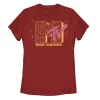 Juniors' MTV Music Television Doodle Hearts Logo Tee