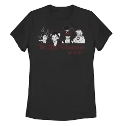 Juniors' Disney Villains Valentine's "Be My Villaintine Or Else" Tee