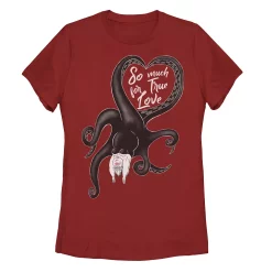 Juniors' Disney Villains Valentine's Ursula True Love Tee