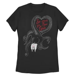 Juniors' Disney Villains Valentine's Ursula True Love Tee