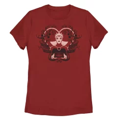 Juniors' Disney Villains Valentine's Your Heart Belongs To Me Tee