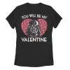 Juniors' Star Wars You Will Be My Valentine Darth Vader Tee