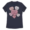 Juniors' Star Wars Valentines Candy Heart Quotes Tee