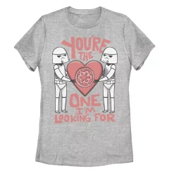 Juniors' Star Wars Valentines The One I'm Looking For Tee