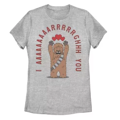 Juniors' Star Wars Chewbacca I Aaaargh You Tee