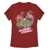 Juniors' Marvel Avengers Valentines Assemble Heart Graphic Tee