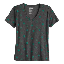 Women's Celebrate Together™ St. Patrick's Day V-Neck Graphic Tee -Kohl's shop 5229277 ALT5