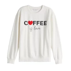 Women's Celebrate Togehter™ Fleece Love Graphic Sweatshirt -Kohl's shop 5234789 ALT5
