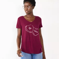 Women's Celebrate Togehter™ Love Graphic Tee -Kohl's shop 5235152 Be Wine