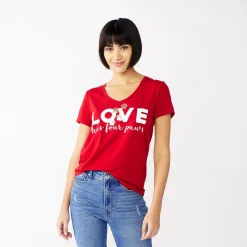 Women's Celebrate Togehter™ Love Graphic Tee -Kohl's shop 5235152 Love Has Paws