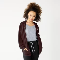 Juniors' SO® Oversized Zip-Up Hoodie 14 Juniors' SO® Oversized Zip-Up Hoodie -Kohl's shop 5236393 Layla Plum