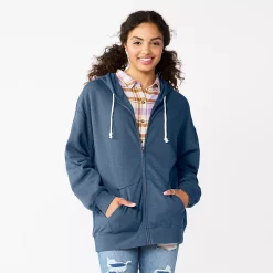 Juniors' SO® Oversized Zip-Up Hoodie