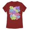 Juniors' The Pink Panther Candy Heart Collage Tee