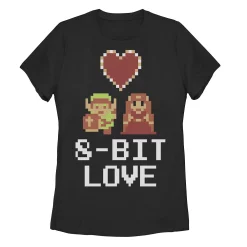Juniors' Nintendo Zelda Classic NES Link 8-Bit Love Tee