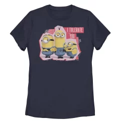 Juniors' Minions I Tolerate You Trio Portrait Tee