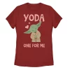 Juniors' Star Wars Yoda One For Me Cartoon Tee