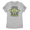 Juniors' Star Wars Yoda One For Me Chibi Portrait Tee