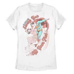 Juniors' Superman I'm Going To Sweep You Off Your Feet Tee