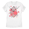 Juniors' Superman My Hero Heart Shaped Portrait Tee