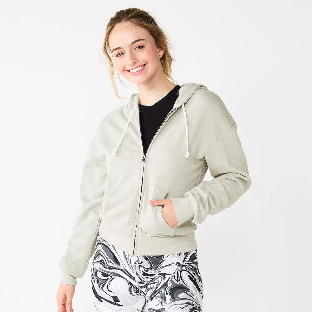 Juniors' SO® Favorite Long Sleeve Zip-Up Hoodie 1 Juniors' SO® Favorite Long Sleeve Zip-Up Hoodie