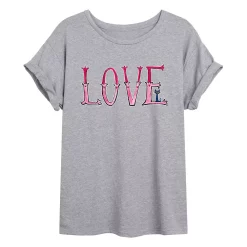 Junior's Pete The Cat Love Flowy Tee