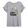 Juniors' SpongeBob SquarePants Squidward Flowy Graphic Tee