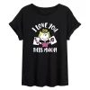Juniors' Peanuts I Love You Flowy Tee