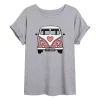 Juniors' Valentine's Day Van Flowy Tee