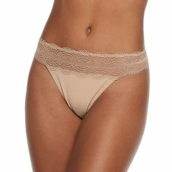 Juniors' SO® Medallion Lace Thong CAN83-005 -Kohl's shop 5671106 Nude