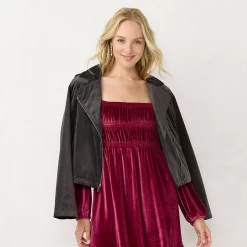 Women's LC Lauren Conrad Suede Moto Jacket 13 Women's LC Lauren Conrad Suede Moto Jacket -Kohl's shop 5676944 Coal