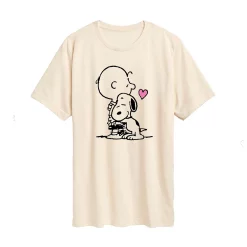 Juniors' Peanuts Charlie Hug Premium Tee