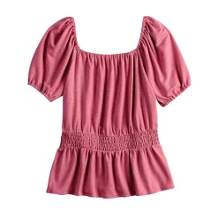 Women's LC Lauren Conrad Scoopneck Smocked Top -Kohl's shop 5840401 ALT5