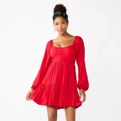 Juniors' SO® Bustier Bodice Tiered Dress