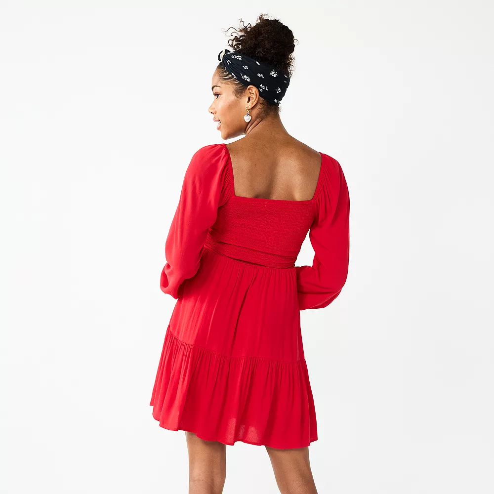 Juniors' SO® Bustier Bodice Tiered Dress 2 Juniors' SO® Bustier Bodice Tiered Dress - Image 2