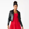 Juniors' SO® Faux-Leather Moto Jacket