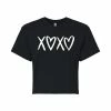 Juniors' XOXO Heart Cropped Tee