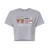 Juniors' "Coffee Is Love" Cropped Tee