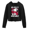 Juniors' Peanuts Snoopy Sweetheart Cropped Hoodie