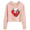 Juniors' Peanuts Snoopy "Heartbreaker" Cropped Hoodie