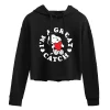 Juniors' Peanuts Snoopy "Great Catch" Cropped Graphic Hoodie