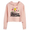 Juniors' Peanuts Woodstock "Groovy Feeling" Cropped Graphic Hoodie